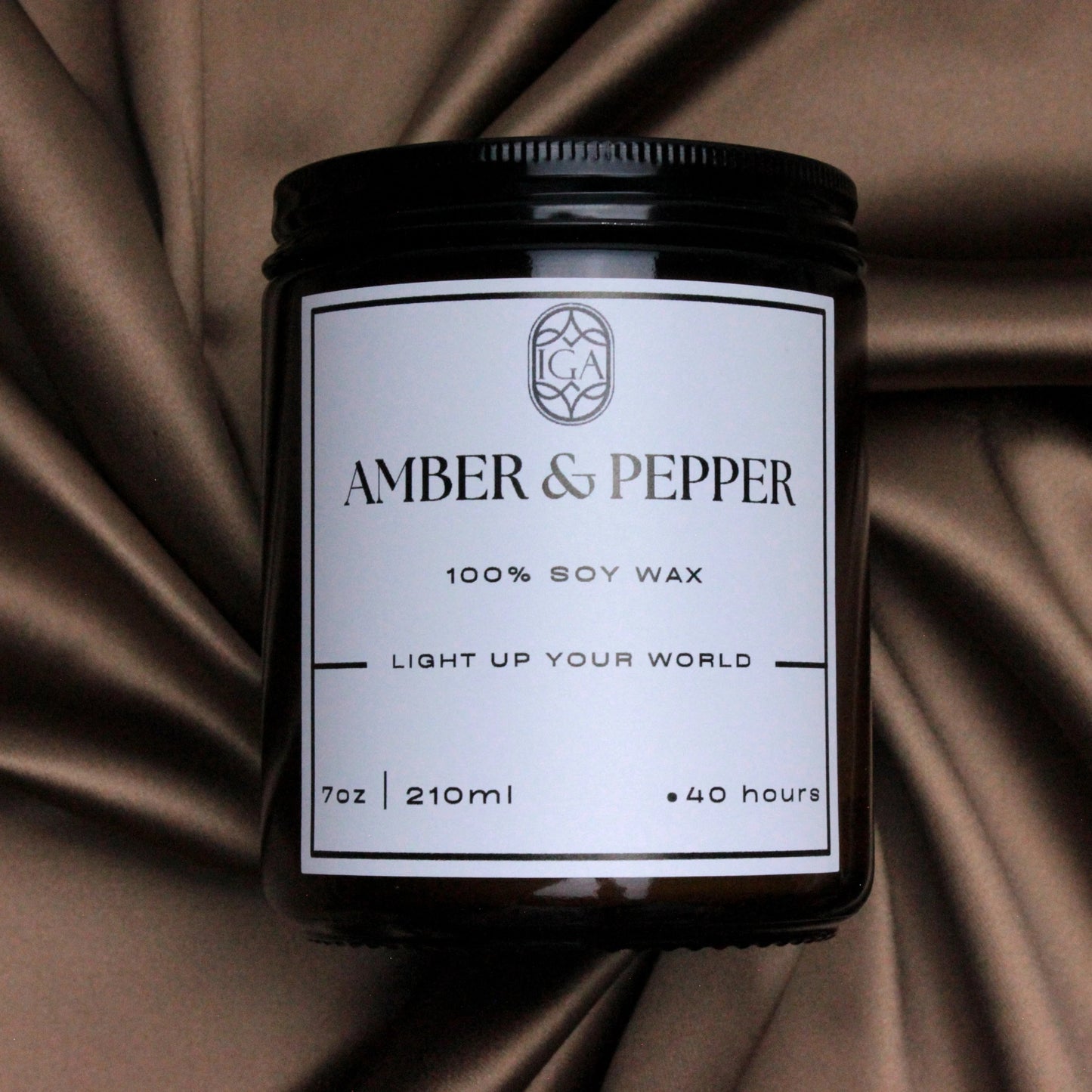 AMBER PEPPER – CANDLE JAR