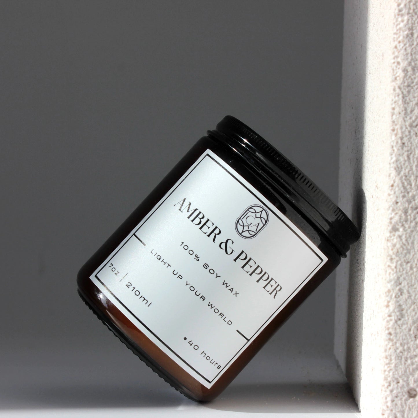 AMBER PEPPER – CANDLE JAR