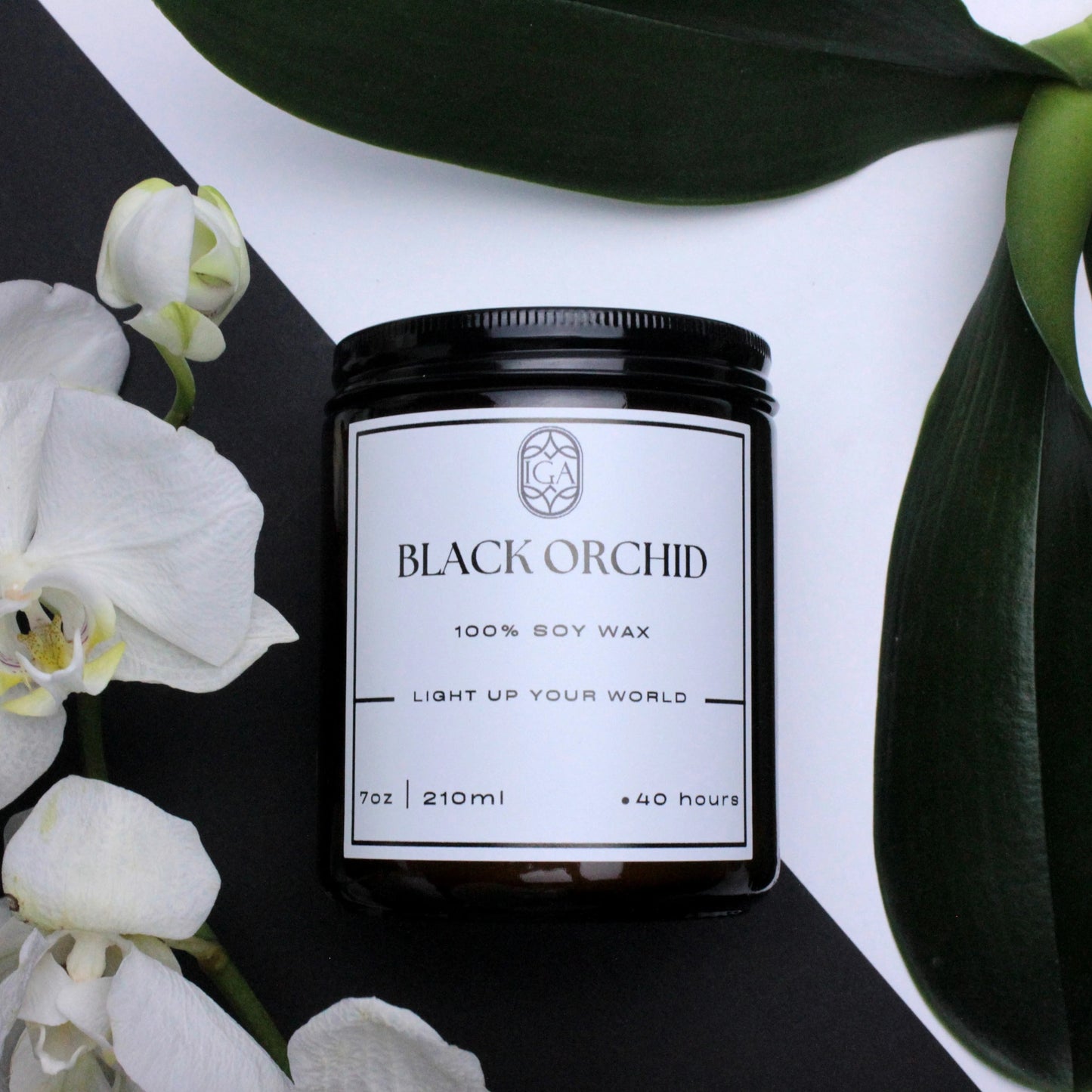 BLACK ORCHID – CANDLE JAR