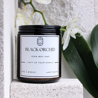 BLACK ORCHID – CANDLE JAR