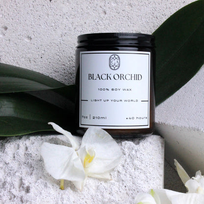 BLACK ORCHID – CANDLE JAR