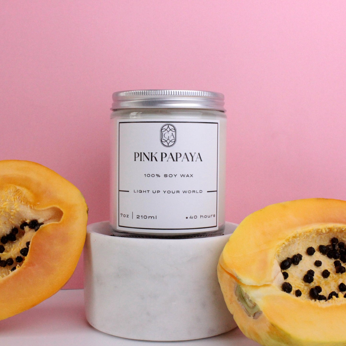 PINK PAPAYA – CANDLE JAR