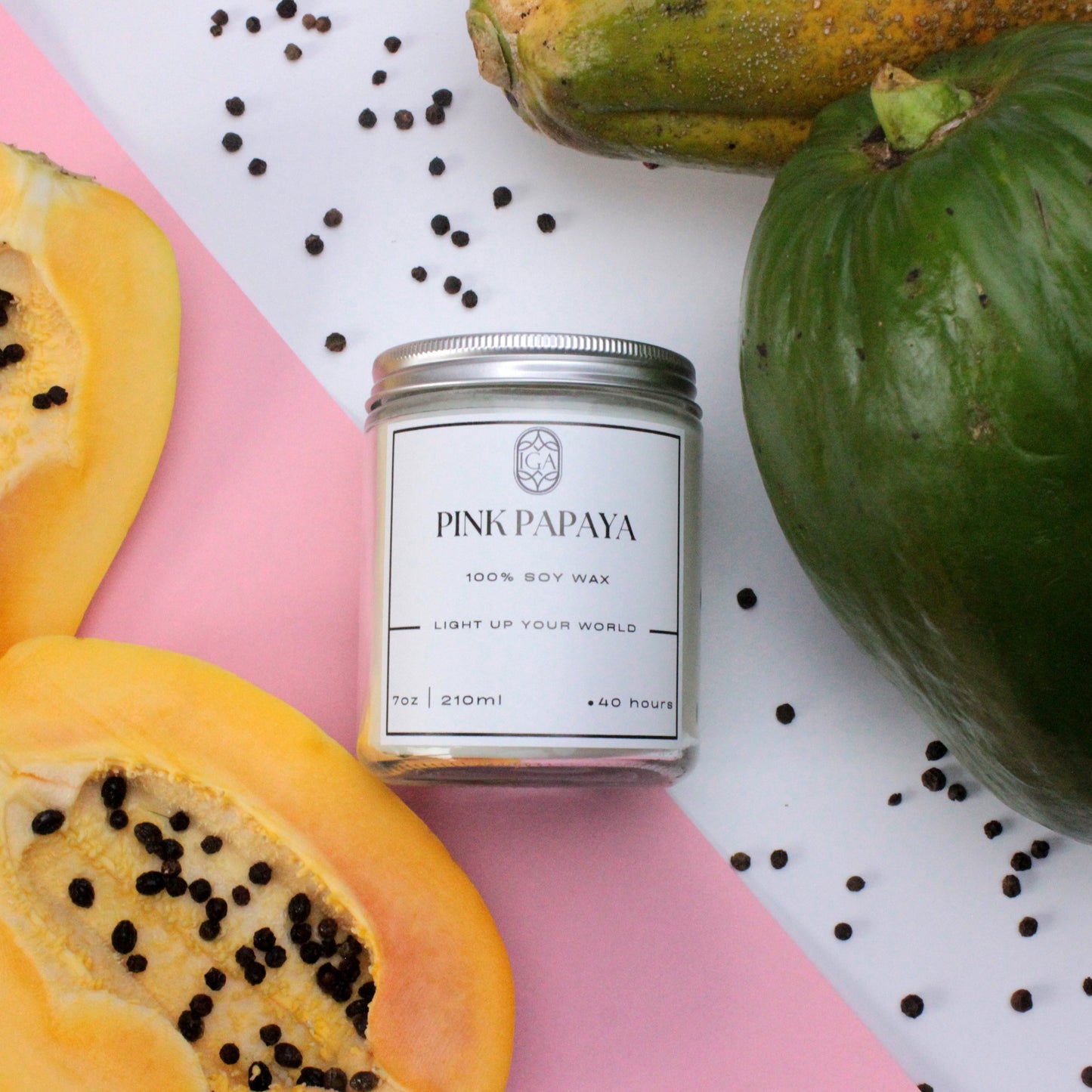 PINK PAPAYA – CANDLE JAR