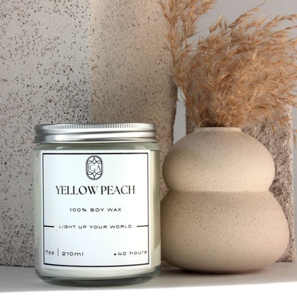 YELLOW PEACH – CANDLE JAR