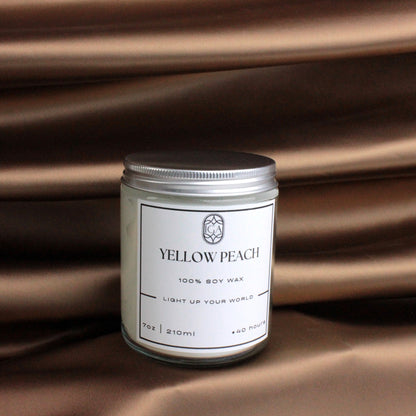 YELLOW PEACH – CANDLE JAR