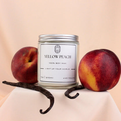 YELLOW PEACH – CANDLE JAR